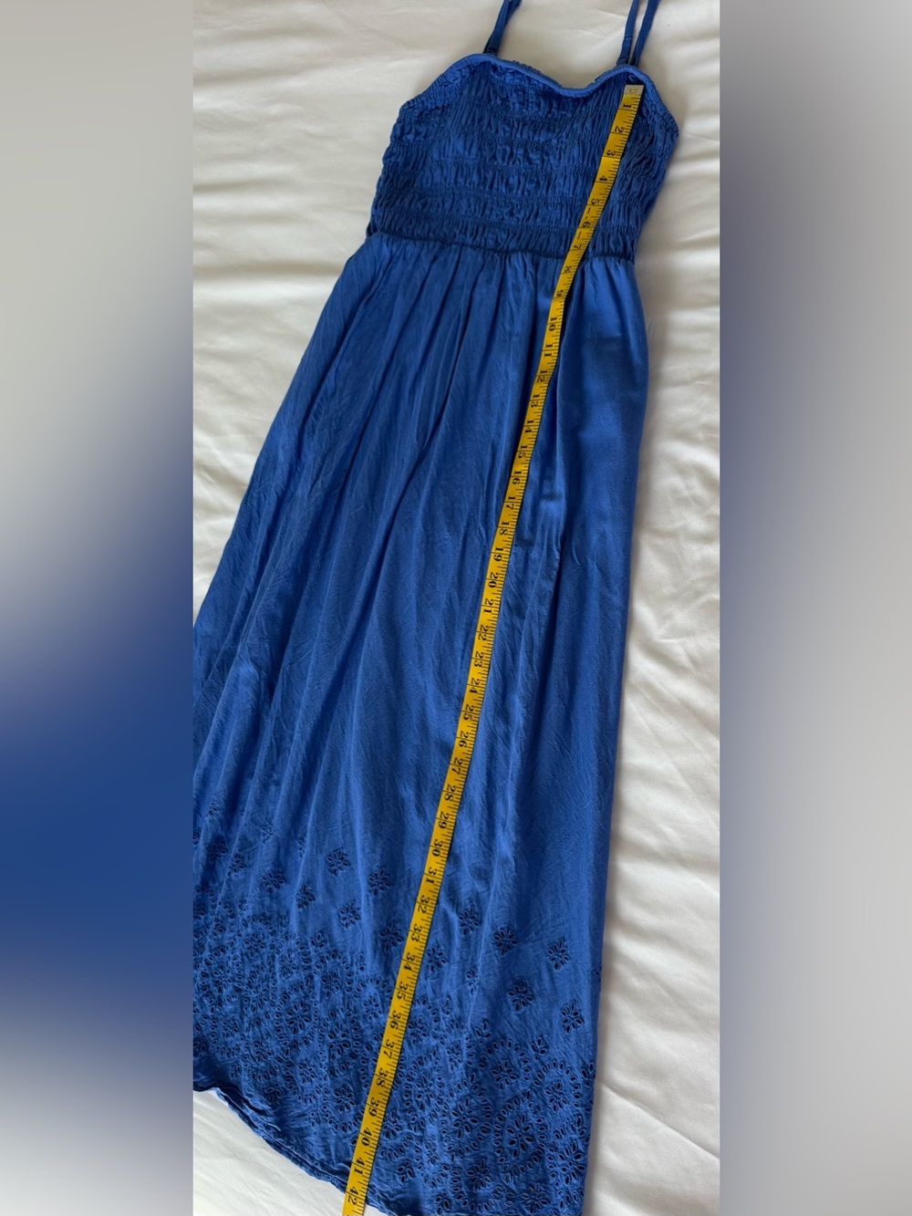 Old Navy Blue Smocked Midi Sundress with Eyelet Hem
Size Medium - Picture 8 of 8